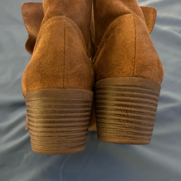 Light brown suede/leather bootie - Picture 4 of 6